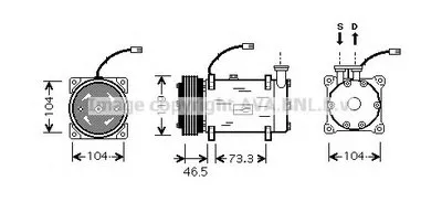 Компрессор, кондиционер AVA QUALITY COOLING купить