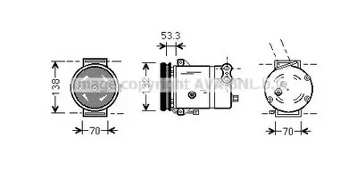Компрессор, кондиционер AVA QUALITY COOLING купить