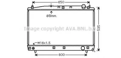 Радиатор, охлаждение двигателя AVA QUALITY COOLING купить