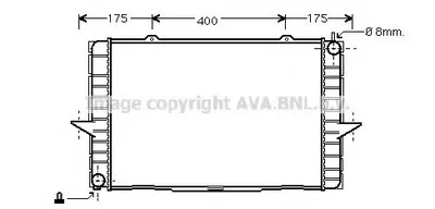 Радиатор, охлаждение двигателя AVA QUALITY COOLING купить