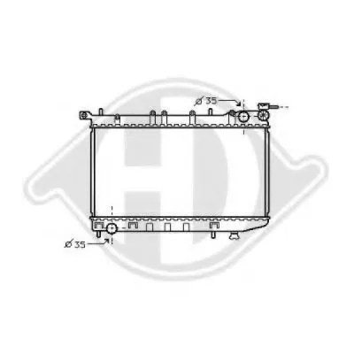 Радиатор, охлаждение двигателя DIEDERICHS купить