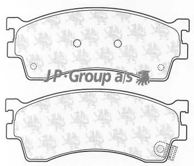 Комплект тормозных колодок, дисковый тормоз QH JP GROUP купить