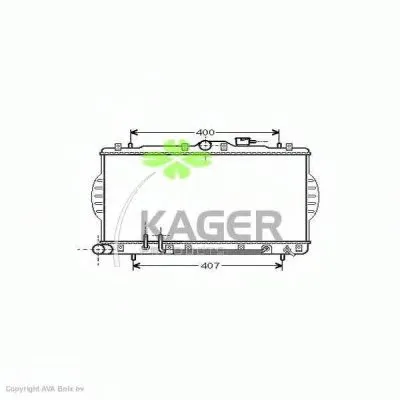 Радиатор, охлаждение двигателя KAGER купить