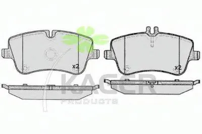 Комплект тормозных колодок, дисковый тормоз KAGER купить