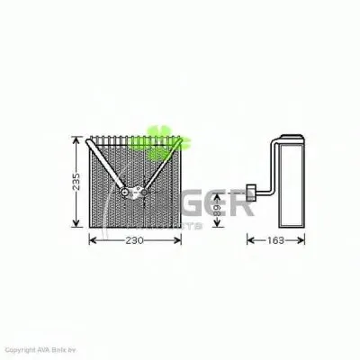 Испаритель, кондиционер KAGER купить