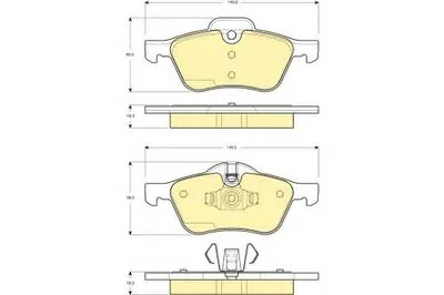 Комплект тормозных колодок, дисковый тормоз GIRLING купить