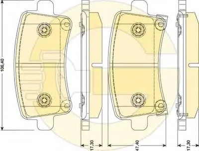 Комплект тормозных колодок, дисковый тормоз GIRLING купить