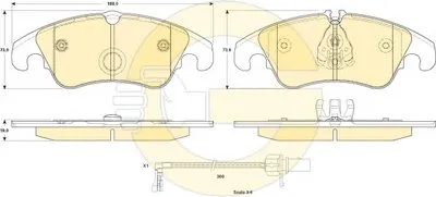 Комплект тормозных колодок, дисковый тормоз GIRLING купить