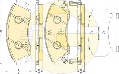 Комплект тормозных колодок, дисковый тормоз GIRLING купить