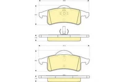 Комплект тормозных колодок, дисковый тормоз GIRLING купить