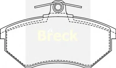 Комплект тормозных колодок, дисковый тормоз BRECK купить