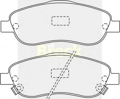 Комплект тормозных колодок, дисковый тормоз BRECK купить