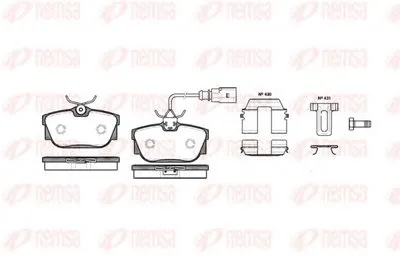 Комплект тормозных колодок, дисковый тормоз KAWE купить