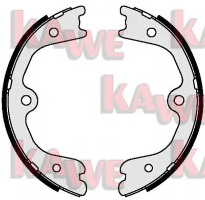 Комплект тормозных колодок, стояночная тормозная система KAWE купить