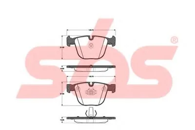 Комплект тормозных колодок, дисковый тормоз sbs купить