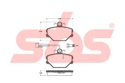 Комплект тормозных колодок, дисковый тормоз sbs купить