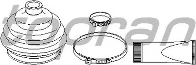 Комплект пылника, приводной вал TOPRAN купить