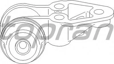 Втулка, балка моста TOPRAN купить