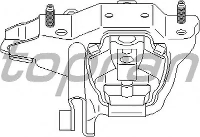 Подвеска, автоматическая коробка передач; Подвеска, ступенчатая коробка передач TOPRAN купить