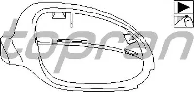 Покрытие, внешнее зеркало TOPRAN купить