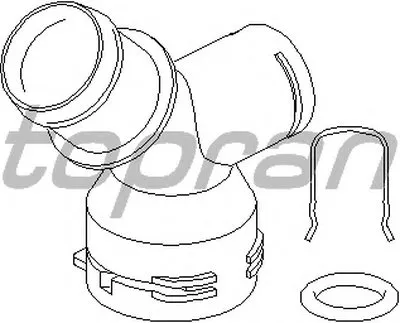 Фланец охлаждающей жидкости TOPRAN купить