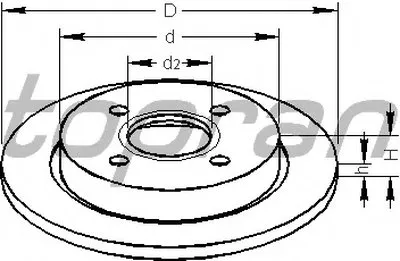 Тормозной диск TOPRAN купить