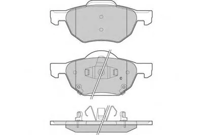 Комплект тормозных колодок, дисковый тормоз E.T.F. купить