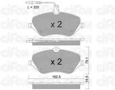 Комплект тормозных колодок, дисковый тормоз CIFAM купить