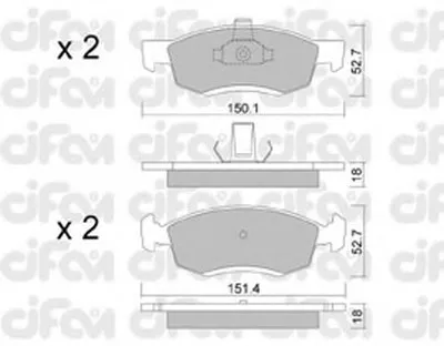 Комплект тормозных колодок, дисковый тормоз CIFAM купить