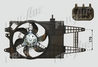 Вентилятор, охлаждение двигателя FRIGAIR купить