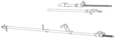 Трос, стояночная тормозная система CEF купить