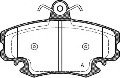 Комплект тормозных колодок, дисковый тормоз ADVANCE OPEN PARTS купить