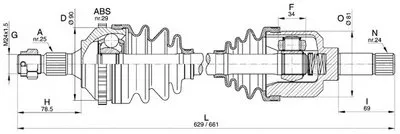 Приводной вал SPIN OPEN PARTS купить