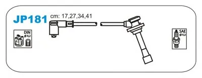 Комплект проводов зажигания JANMOR купить