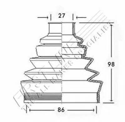 Пыльник, приводной вал FIRST LINE купить