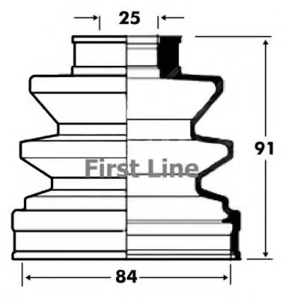 Пыльник, приводной вал FIRST LINE купить
