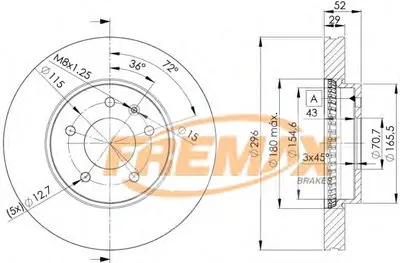 Тормозной диск Premium Black Carbon + FREMAX купить
