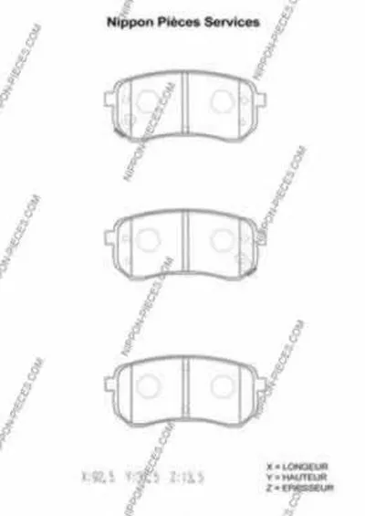 Комплект тормозных колодок, дисковый тормоз NPS купить