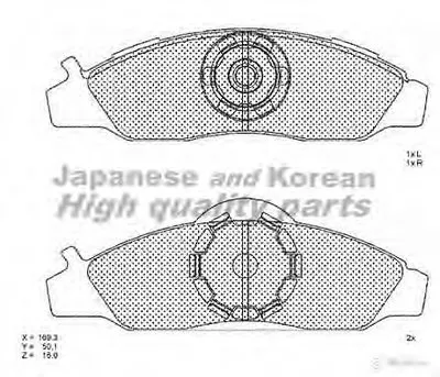 Комплект тормозных колодок, дисковый тормоз ASHUKI купить