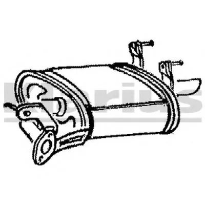 Глушитель выхлопных газов конечный KLARIUS купить