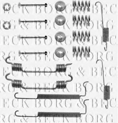 Комплектующие, колодки дискового тормоза BORG & BECK купить