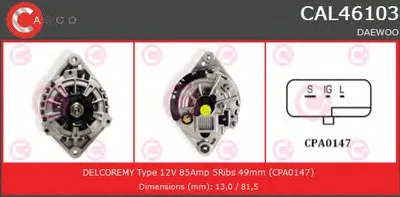 Генератор BRAND NEW SERIES CASCO купить