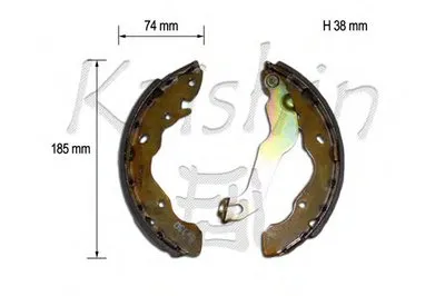 Комплект тормозных колодок KAISHIN купить