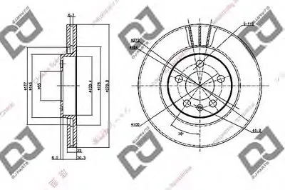 Тормозной диск DJ PARTS купить