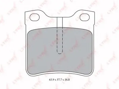 Комплект тормозных колодок, дисковый тормоз LYNXauto купить