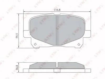 Комплект тормозных колодок, дисковый тормоз LYNXauto купить