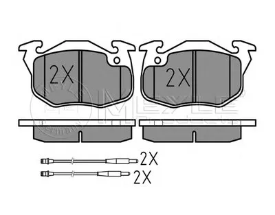 Комплект тормозных колодок, дисковый тормоз PLATINUM PAD MEYLE купить