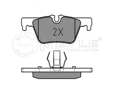 Комплект тормозных колодок, дисковый тормоз MEYLE купить