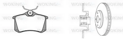 Комплект тормозов, дисковый тормозной механизм WOKING купить