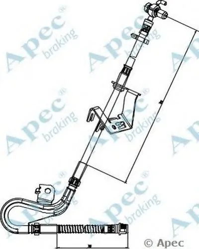 Тормозной шланг APEC braking купить